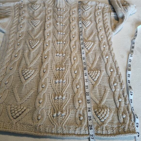 Deirdre McGuire Sweater Women's Small Beige Handknit Ireland - Picture 7 of 8